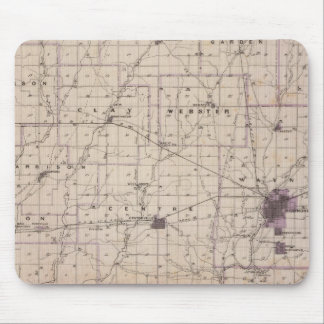 Alfombrilla De Ratón Mapa del condado de Wayne 2
