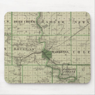 Alfombrilla De Ratón Mapa del condado de Webster, estado de Iowa