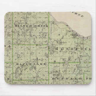 Alfombrilla De Ratón Mapa del condado de Wright, Minnesota