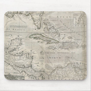 Alfombrilla De Ratón Mapa del del Caribe 1715