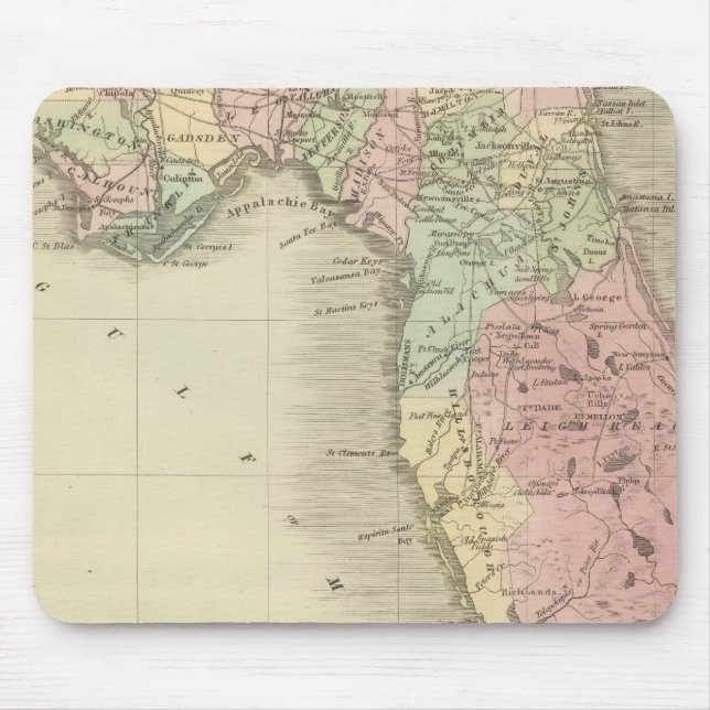 Alfombrilla De Ratón Mapa del estado de Florida (Frente)