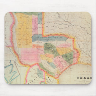 Alfombrilla De Ratón Mapa del estado de Texas   1835