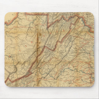 Alfombrilla De Ratón Mapa del estado de Virginia