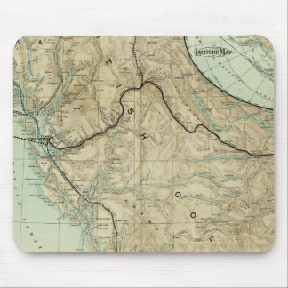 Alfombrilla De Ratón Mapa Del Gran Ferrocarril Del Pacífico