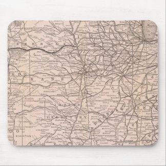 Alfombrilla De Ratón Mapa del Gran Ferrocarril Occidental de Canadá