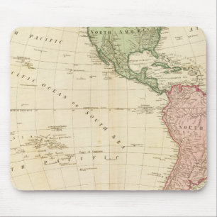 Alfombrilla De Ratón Mapa del hemisferio occidental