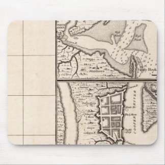Alfombrilla De Ratón Mapa del Imperio Británico en Estados Unidos Hoja 