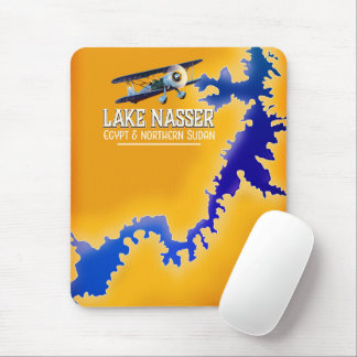 Alfombrilla De Ratón Mapa del lago Nasser Egipto y Sudán