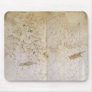 Alfombrilla De Ratón Mapa del mediterráneo del este