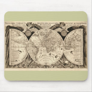 Alfombrilla De Ratón Mapa del mundo antiguo de Philipp Eckebrecht - 163