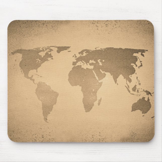 Alfombrilla De Ratón Mapa del mundo de la cosecha (Frente)