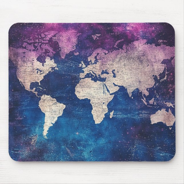 Alfombrilla De Ratón Mapa del mundo de la época celestial (4) (Frente)