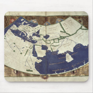 Alfombrilla De Ratón Mapa del mundo sabido, de 'Geographia