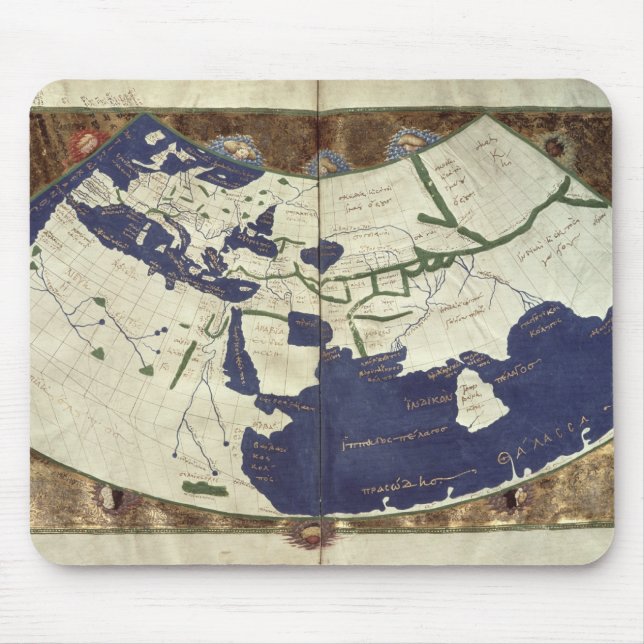 Alfombrilla De Ratón Mapa del mundo sabido, de 'Geographia (Frente)