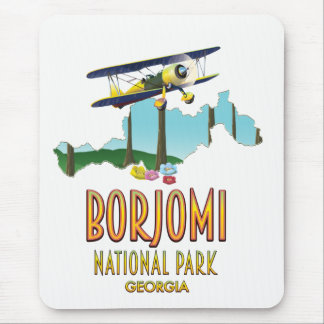 Alfombrilla De Ratón Mapa del Parque Nacional Borjomi Georgia