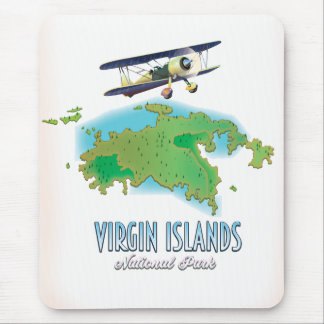 Alfombrilla De Ratón mapa del Parque Nacional Islas Vírgenes