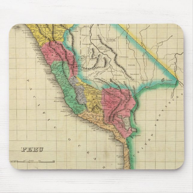 Alfombrilla De Ratón Mapa Del Perú (Frente)