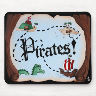 Alfombrilla De Ratón Mapa del pirata