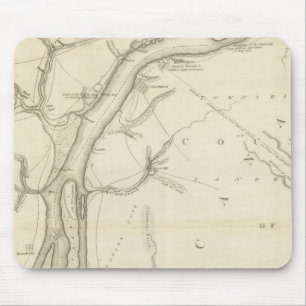 Alfombrilla De Ratón Mapa del río Detroit
