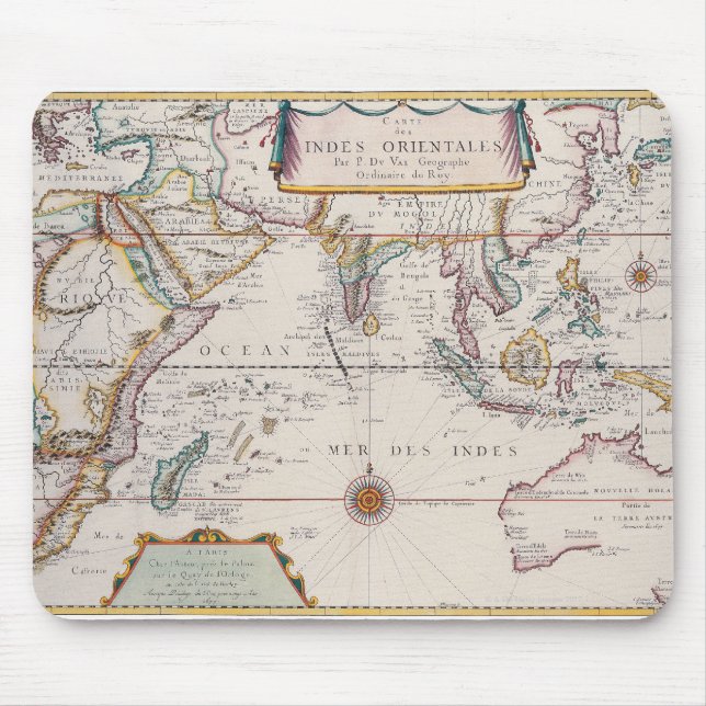 Alfombrilla De Ratón Mapa del sudeste asiático (Frente)