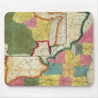 Alfombrilla De Ratón Mapa del territorio asentado de Wisconsin