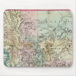Alfombrilla De Ratón Mapa Del Territorio De Montana