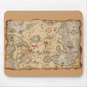 Alfombrilla De Ratón Mapa del tesoro