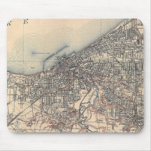 Mapa del vintage de Cleveland (1904)