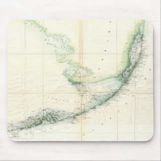 Alfombrilla De Ratón Mapa del vintage de las llaves de la Florida