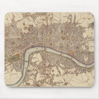 Alfombrilla De Ratón Mapa del vintage de Londres Inglaterra (1807)