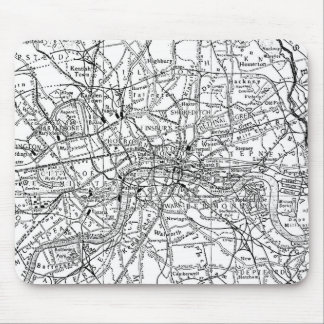Alfombrilla De Ratón Mapa del vintage de Londres Inglaterra (1911)