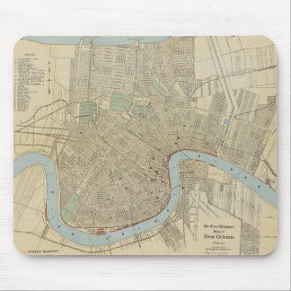 Alfombrilla De Ratón Mapa del vintage de New Orleans (1919)