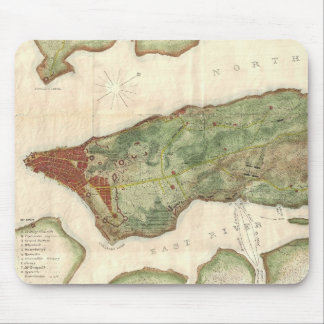 Alfombrilla De Ratón Mapa del vintage de New York City (1878)