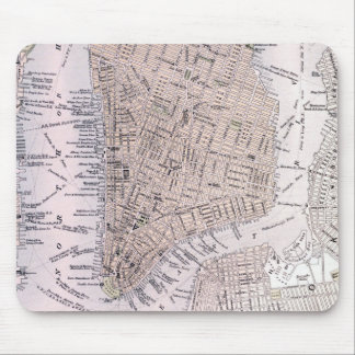 Alfombrilla De Ratón Mapa del vintage de New York City (1884)