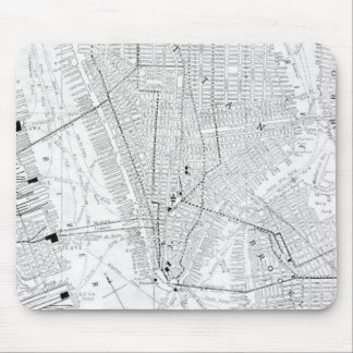 Alfombrilla De Ratón Mapa del vintage de New York City (1911)