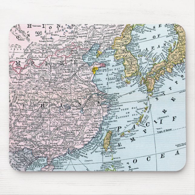 ALFOMBRILLA DE RATÓN MAPA: EL ESTE DE ASIA, 1907 (Frente)