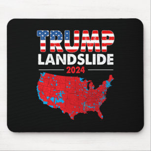 Alfombrilla De Ratón Mapa Electoral 2024 Derrumbe de Trump Rojo Ma