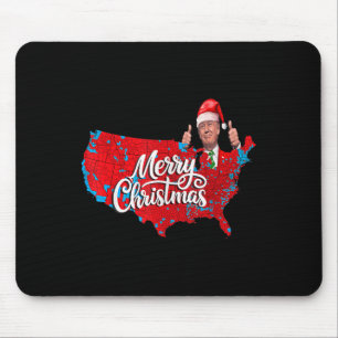Alfombrilla De Ratón Mapa electoral de Trump Feliz Navidad Santa H