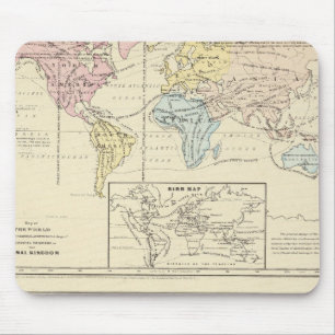 Alfombrilla De Ratón Mapa en color del mundo