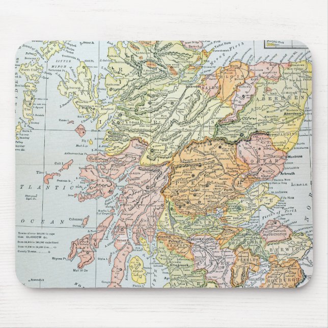 ALFOMBRILLA DE RATÓN MAPA: ESCOCIA (Frente)