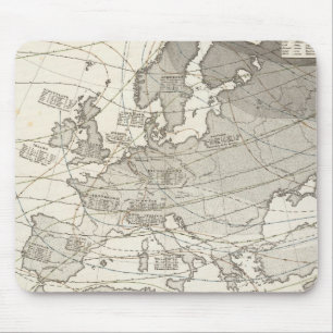 Alfombrilla De Ratón Mapa estadístico geográfico botánico de Europa