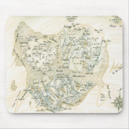 Alfombrilla De Ratón Mapa etiquetado de Trino