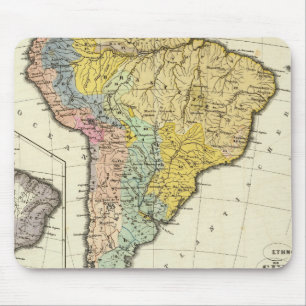 Alfombrilla De Ratón Mapa etnográfico de Sudamérica