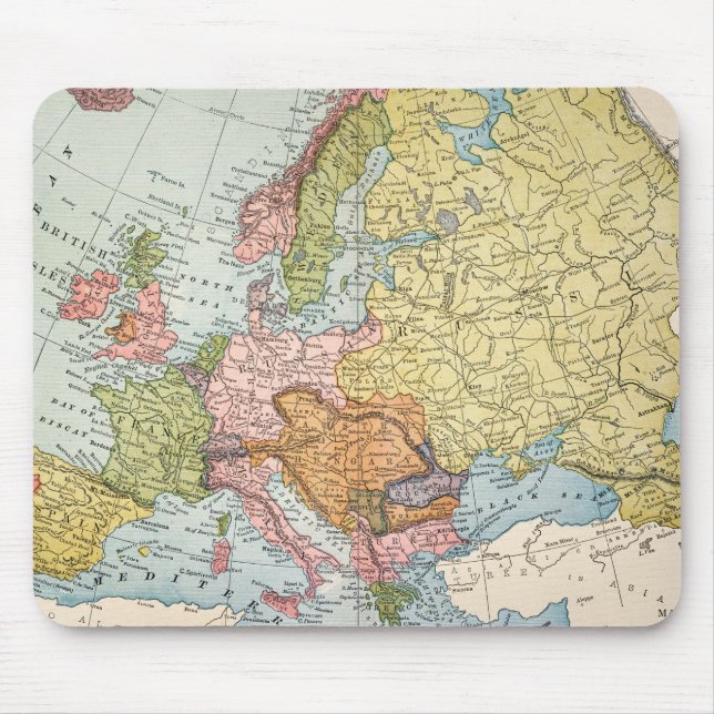 ALFOMBRILLA DE RATÓN MAPA: EUROPA, 1885 (Frente)