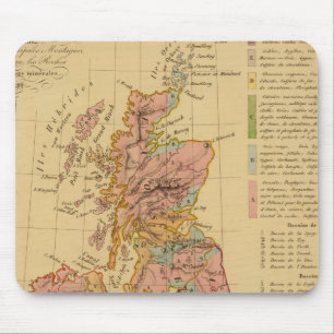 Alfombrilla De Ratón Mapa físico y mineralógico