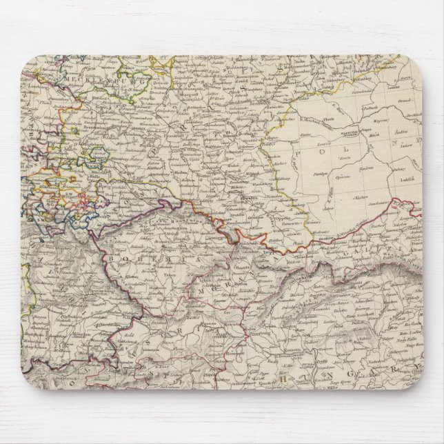 Alfombrilla De Ratón Mapa general de Alemania (Frente)