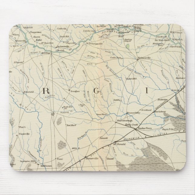 Alfombrilla De Ratón Mapa general X (Frente)