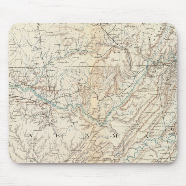 Alfombrilla De Ratón Mapa general XIV (Frente)