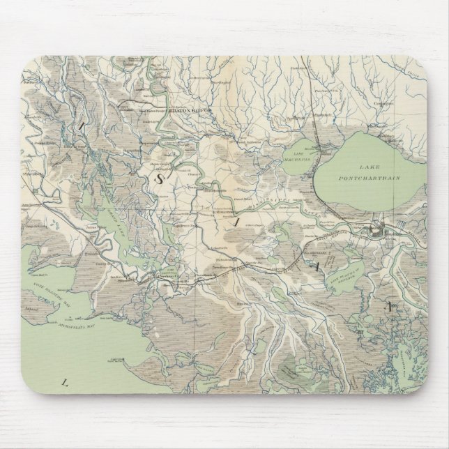 Alfombrilla De Ratón Mapa general XXI (Frente)