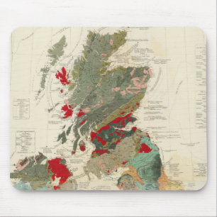 Alfombrilla De Ratón Mapa geológico compuesto, paleontológico